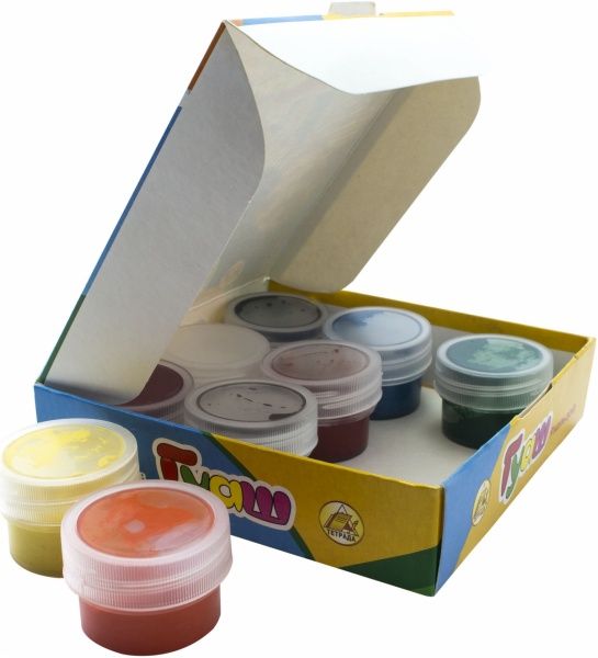 Фарба гуашева 9 кольорів 10 мл Тетрада