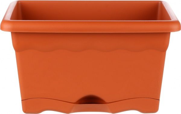 Ящик балконний Plastiken Terra Jardinera теракот 7530т прямокутний 6л (7530 Ter) теракот 