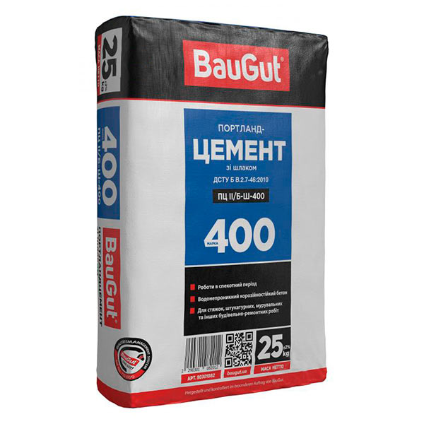 Цемент BauGut ПЦ II/Б-Ш 400