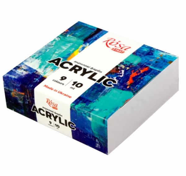 Акрил для декора Color 9 x 10 мл Rosa Start