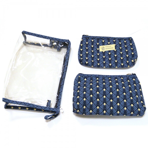 Косметичка-органайзер MARI N b107 3 шт синій