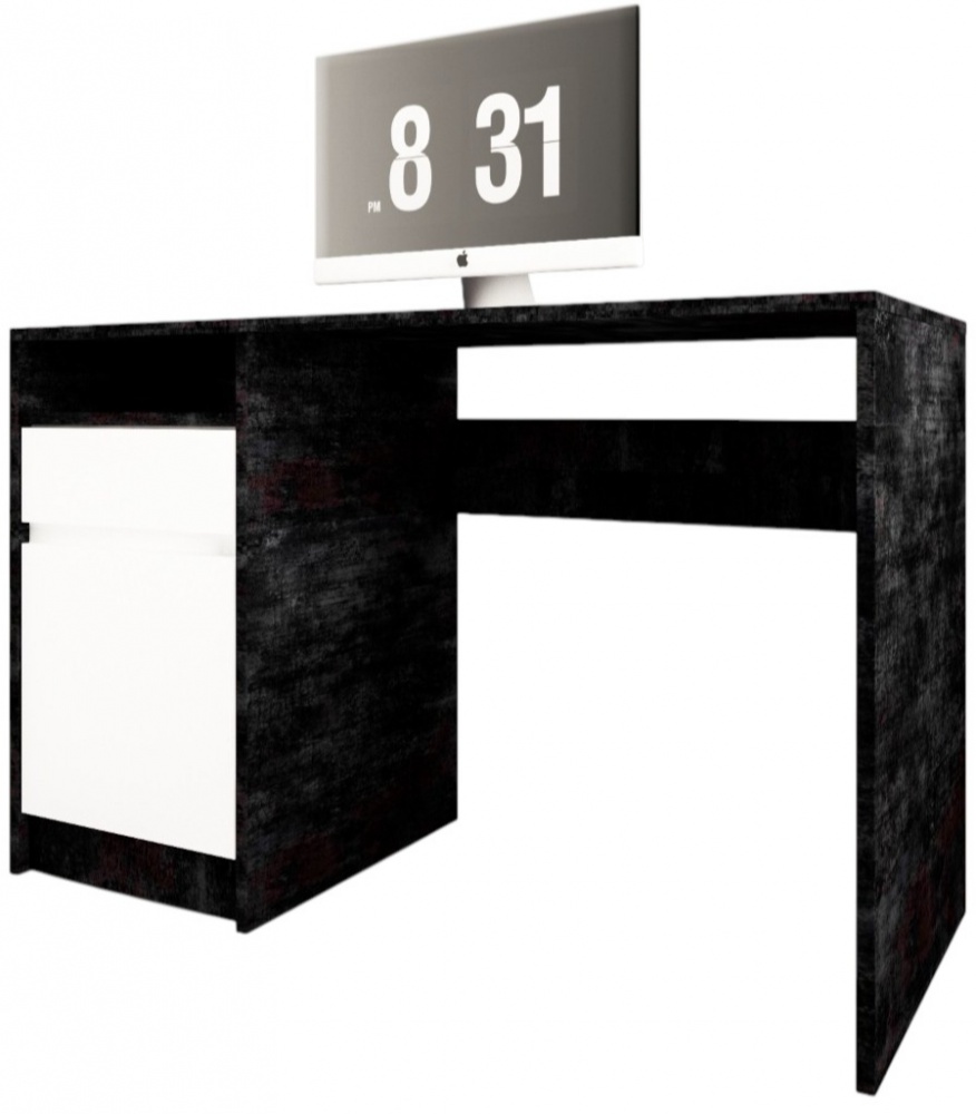 Стол письменный Lion Бергамо 750х1200х520 мм бетон темный/нимфея альба