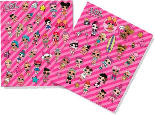 Набор SES наклеек с блёстками серии L.O.L SURPRISE! - Глиттер 14191S