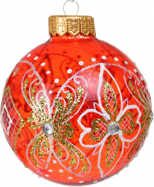 Куля новорічна Декор-престиж d 100 мм в асортименті