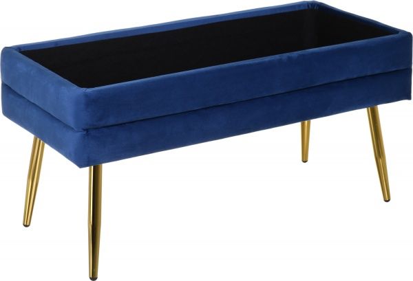 Скриня-пуф Pierre 79,5х37,5х42 см синій 