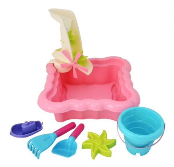 Набір для гри з піском і водою Luna Kids з млинком 7 елементів 39845
