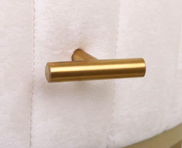 Набір декоративний Monaco 44,5х44,5х51 см/36х36х38 см білий/золотистий 