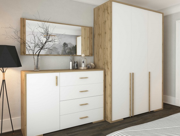 Комод SOKME 1Д/4Ш Франческа SOKME /дуб вотан 