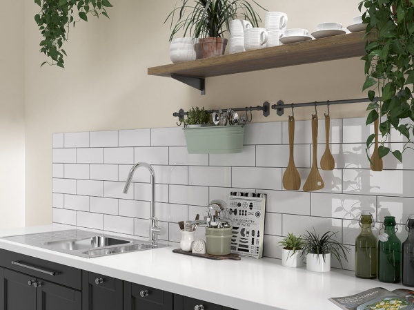 Плитка Mainzu Solid Liso Blanco Brillo (Brillo Neutro) 10x30 