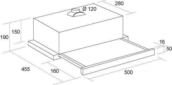 Витяжка Pyramida TL 50 G IX BL