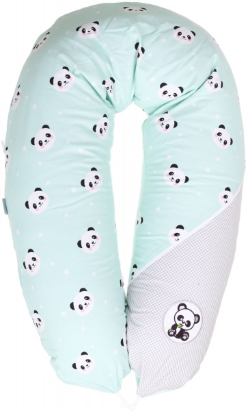 Подушка для годування Papaella Панда 30х190 см м'ятний 