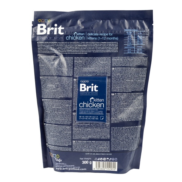 Корм для кошенят Brit Premium By Nature з куркою 300 г