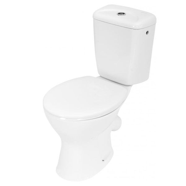 Унитаз-компакт Днепрокерамика Лидо с сиденьем, выход косой