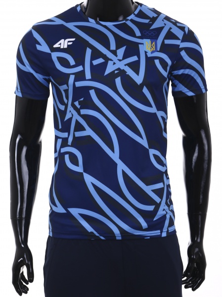 Футболка 4F TSHIRT FNK 4FSSS23TFTSM1219-31S р.M синій