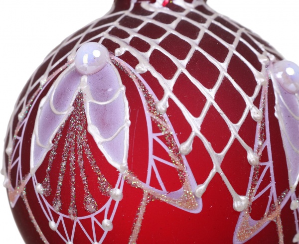 Куля новорічна Декор-престиж d 80 мм в асортименті