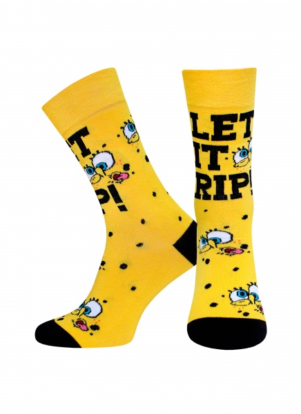 Носки мужские Брестские 4203 Spongebob (средней длины) 037 р.36-39 желтый