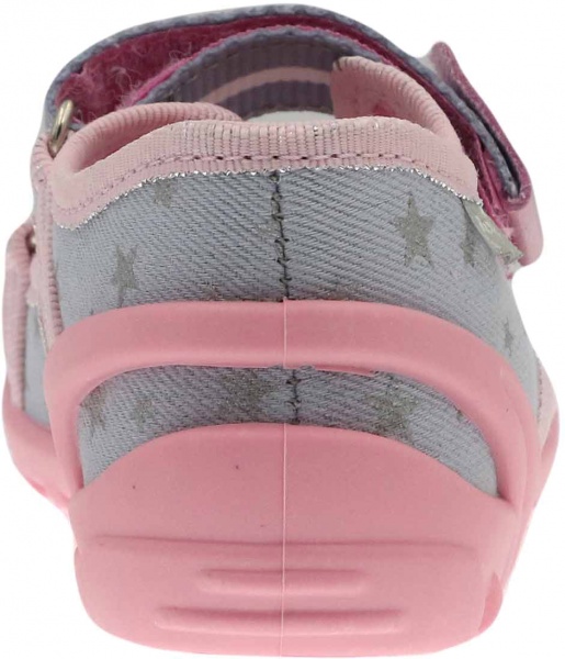 Сандалии для девочек RenBut текстильные с профилированной стелькой Звезда р.24 серый 13-112NP-0616-24 