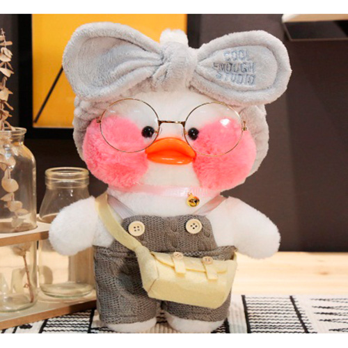 Мягкая игрушка WORLD TOP DEVELOPMENT LTD Уточка 25 см белый с коричневым DK-14