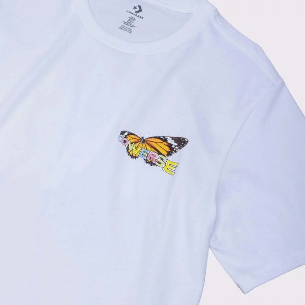 Футболка Converse CITY BUTTERFLY TEE 10024616-102 р.2XL білий