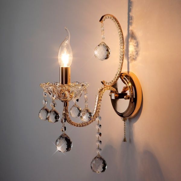 Бра Strotskis Ariella 1x60 Вт E14 золото 10044/1 