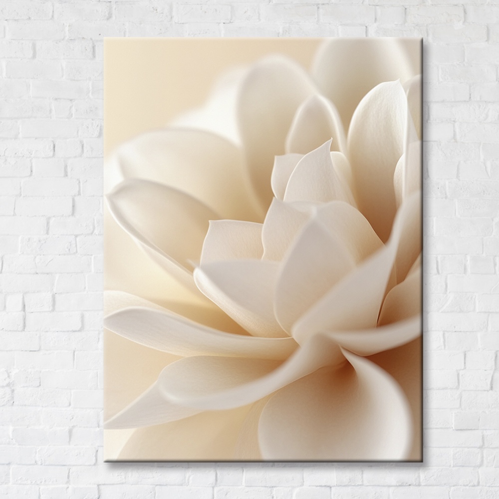 Картина на холсте Цветок 1 с белой рамкой 75x100 см Brushme FNK0122023_RN53-17