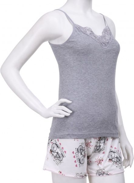 Майка з вузькою бретелькою Пінгвін р. M сірий 