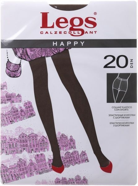 Колготки женские Legs 101 HAPPY 20 den daino р. 1 / 2 загар 