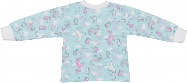 Пижама детская для мальчика Фламинго 109-307 р.80 ментоловый 