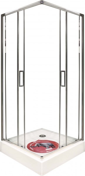 Душевая кабина Ravak XU2RV2-90 Полированный алюминий TRANSPARENT