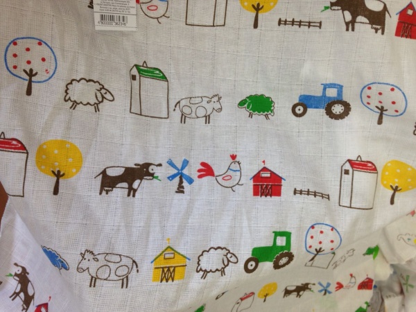 Пеленки Моя планета муслин 75x100 см белый с принтом К150 