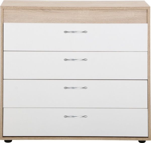 Комод Texas I NEW белый дуб сонома/белый 