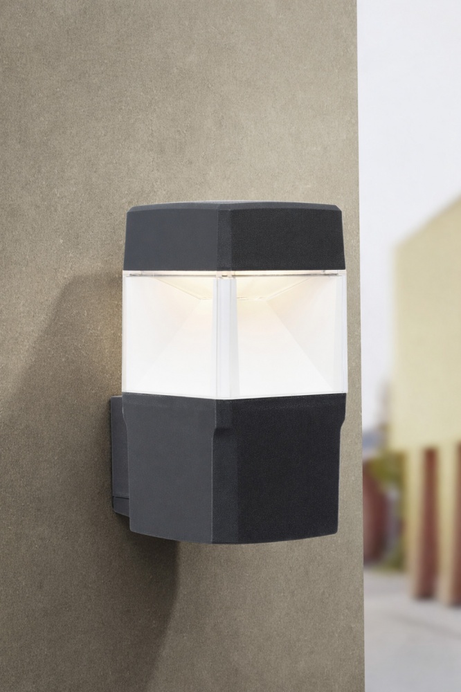 Светильник уличный настенный FUMAGALLI Elisa Applique Clear GX53 3 Вт IP55 черный