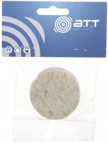 Круг полірувальний повстяний на липучці d 50, тонкошерстий A.T.T.
