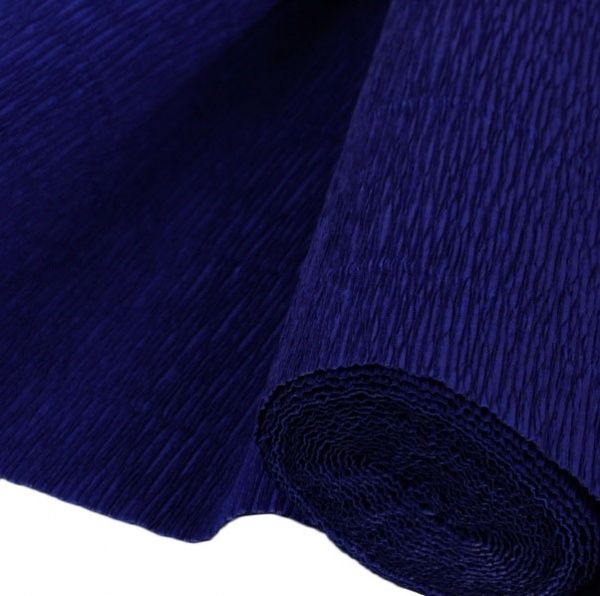 Папір креповий 100%, синій 50*200см