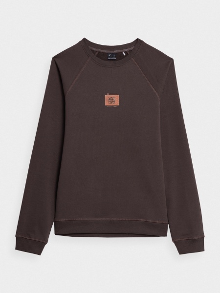 Свитшот 4F SWEATSHIRT M687 4FAW23TSWSM687-80S р.S коричневый