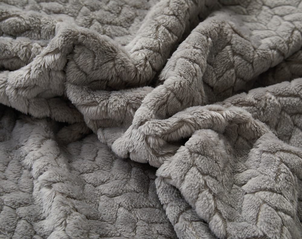 Плед Embossed Leon 220x200 см серый La Nuit