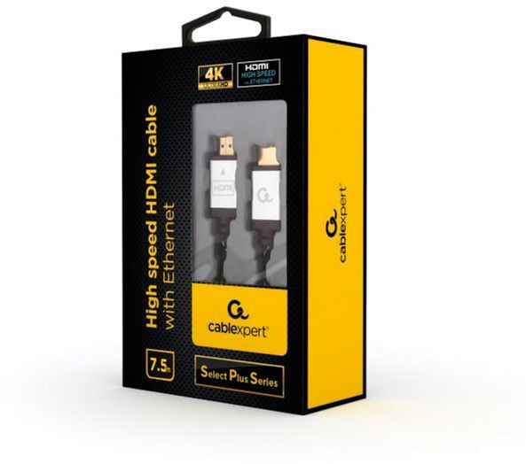 Кабель CABELEXPERT HDMI 7,5 м черный (CCB-HDMIL-7.5M) 