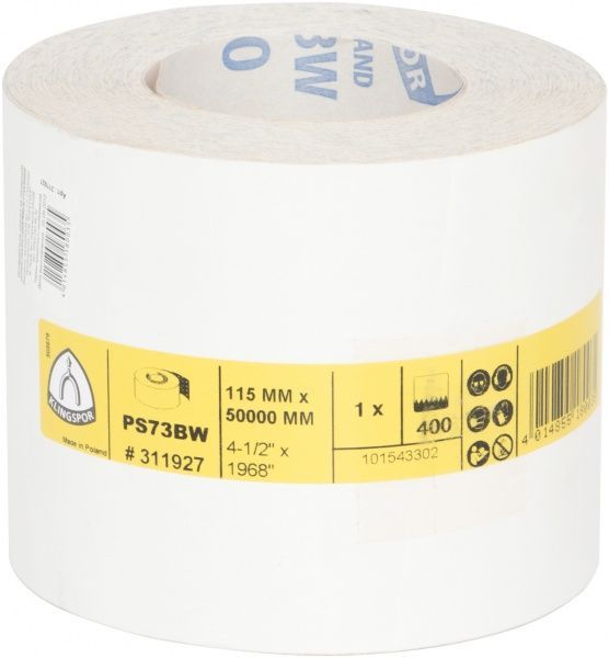 Наждачная бумага Klingspor PS73BW Stearat P400 1 м.п. 8045