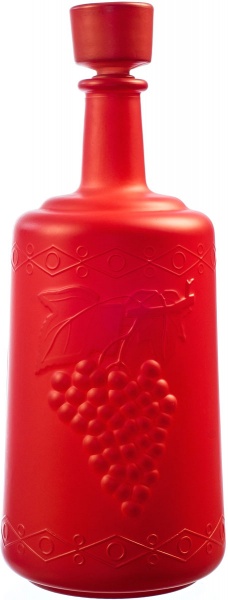 Пляшка з кришкою Традиція 1,5 л червоний мат GlassGo