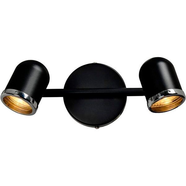 Accento lighting ALIN-Amelie-1 2x50 Вт GU10 хром/чорний 