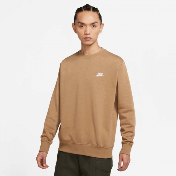 Світшот Nike M NSW CLUB CRW BB BV2662-258 р. M бежевий