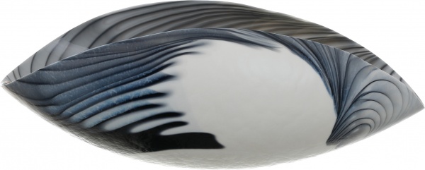 Фруктовница Yalos Murano ANDALUSIA 19 см слоновая кость с черной филигранью 