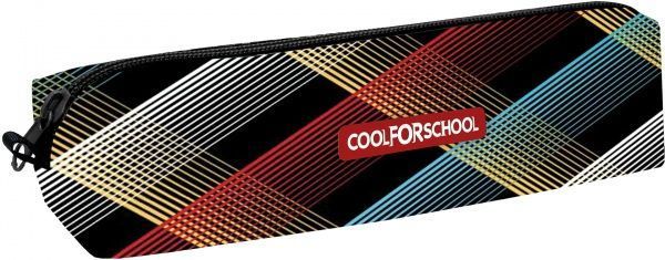 Пенал школьный мягкий Line CF85204 Cool For School черный с узором