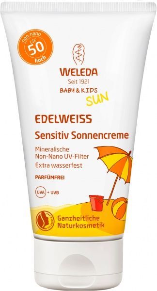 Крем сонцезахисний Weleda Едельвейс дитячий для чутливої шкіри SPF50 50 мл
