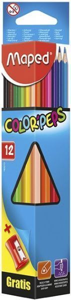 Набор карандашей 12 шт. с точилкой COLOR PEPS Maped