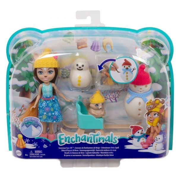Игровой набор Enchantimals Белочки и снеговики