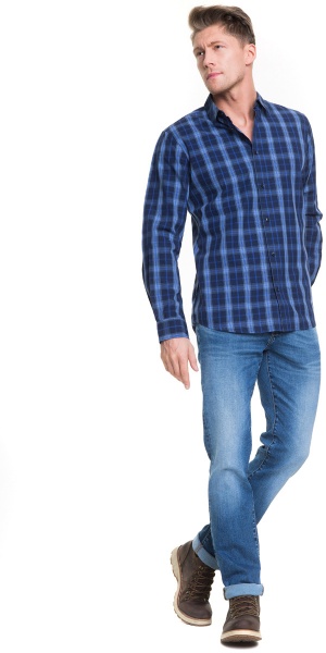 Сорочка BigStar AMIET 141559440 р. S темно-синій