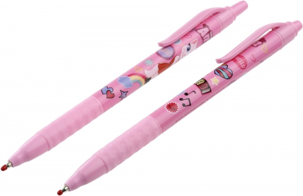 Набір ручок кулькових Fantasy TALKING FRIENDS масляна 2 шт. фіолетова 0,5 мм. 