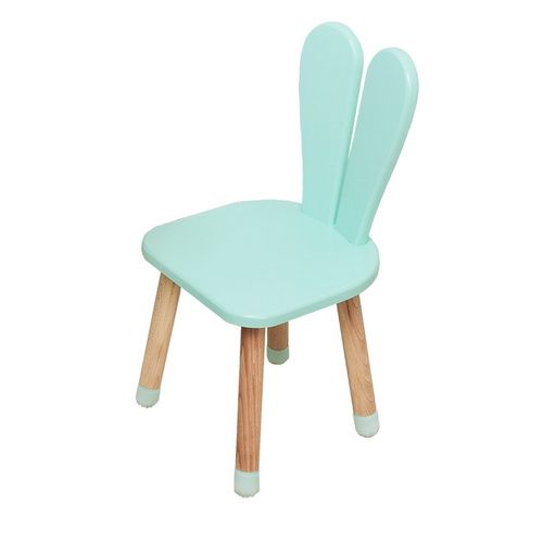 Стул ArinWOOD Зайчик бирюзовый 04-2B