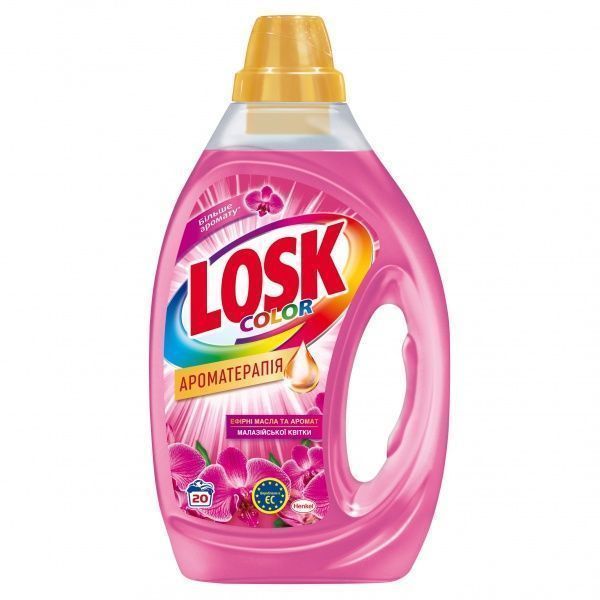 Гель для машинной и ручной стирки Losk Ароматерапия Аромат малайзийских цветов 1 л 
